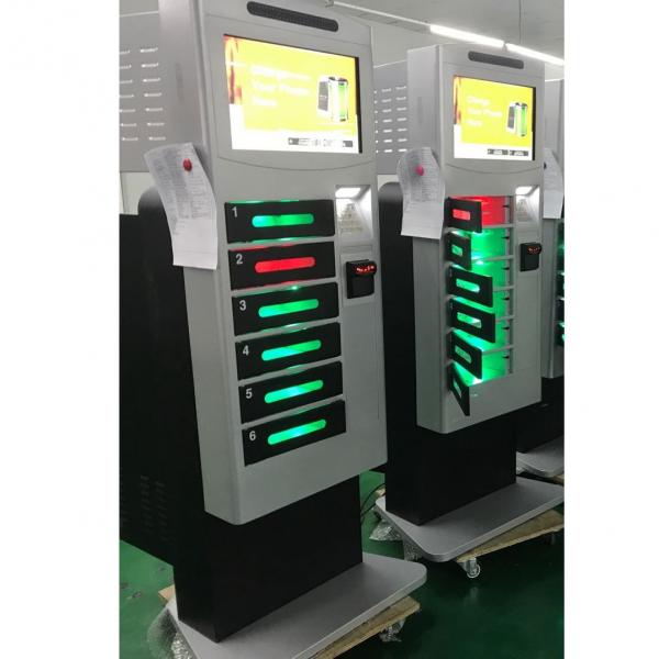 Quality Restaurant Mall UV light Cell Phone Charging Station kiosk tower With Advertisin for sale