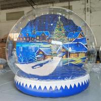 China Custom Transparent Inflatable Human Size Snow Globe Inflatable Snow Globe Photo Booth For Decoration for sale