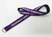 China Purple Portable Hanging Keys Customize Your Own Lanyard , 1cm Width factory