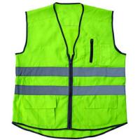 China PPE Reflective Safety Workwear Vest Reflective Stripe With Pocket Zipper factory
