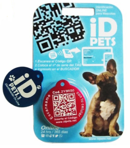 China Waterproof Anti Lost RFID Dog Tag QR Code 213 Epoxy RFID Pet TAG factory