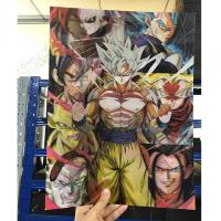 china Triple Transition Flip Anime Poster 11''X17'' Dragon Ball Z Anime 3D Posters For Home Decoration