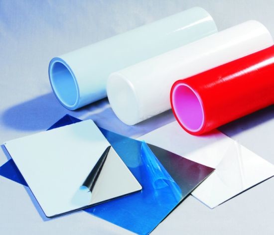Quality Temporary LLDPE 0.06mm Sheet Metal Protective Film For Aluminum Sheet for sale
