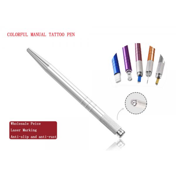Quality Colorful Permanent Makeup Manual Tattoo Eyebrow Pen Non Disposable Skin Safe for sale