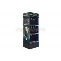 Quality Customized 3 Shelf Cardboard Display Stands With Hooks Structural Design for sale