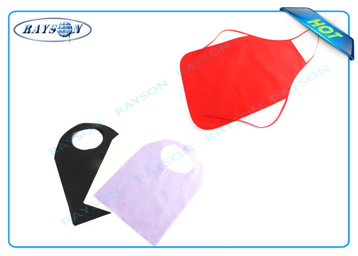China Colorful Disposable Bib and Apron PP Spunbond Non Woven For Household , Medical factory