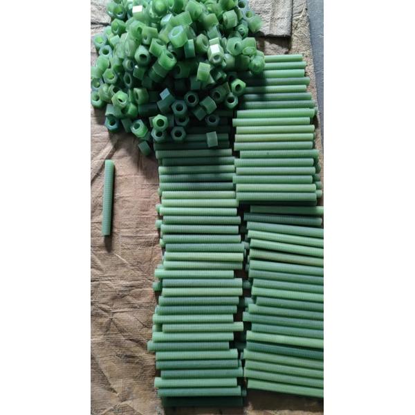 Quality High Strength Plastic Bolts FRP Bolt With Metric Thread Green Color for sale