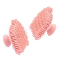 China Baby Bath Silicone And Sclap Cap Brush Baby Safety Hair Shampooer Brush factory
