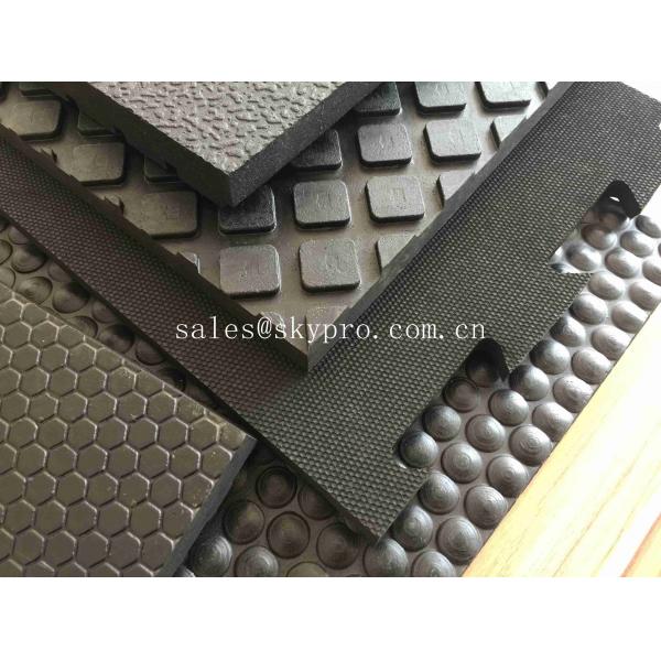 Quality Interlocking 16mm Cubicle Cow Mattress Nylon Cloth Insertion Non-slip Mat Stall Rubber Floor Mats for sale