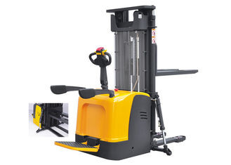 Quality High Load Capacity Full Electric Pallet Stacker With Mast Stable Operation for sale