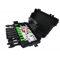 Quality SC Adapter Coupler Fiber Cable Joint Box Closure 16 Ports 2 In 2 Out PP Black for sale