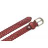 China 2.2 CM Punched Womens Genuine Leather Belt Holes In Water - Dropped With Alloy Pin Buckle factory