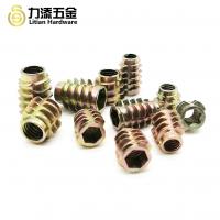 China Type D Wood Insert Lock Nut , OEM Threaded Inserts For Wood Furniture for sale