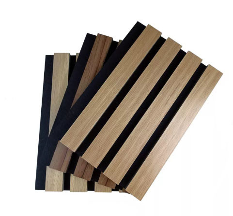 Quality Wall Ceiling Decorative Acoustic Slat Wood Wall Panels Sound Absorb Board for sale