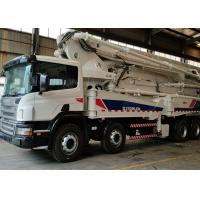 Quality 180m3/H 56m Zoomlion Truck , Long Boom Concrete Pump With Diesel Engine for sale