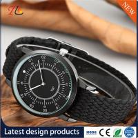 China quartz Wrist Watch weave strap Watch delicate Fashion Watch AlloyCase custom LOGO Multicolor strap Monochrome factory
