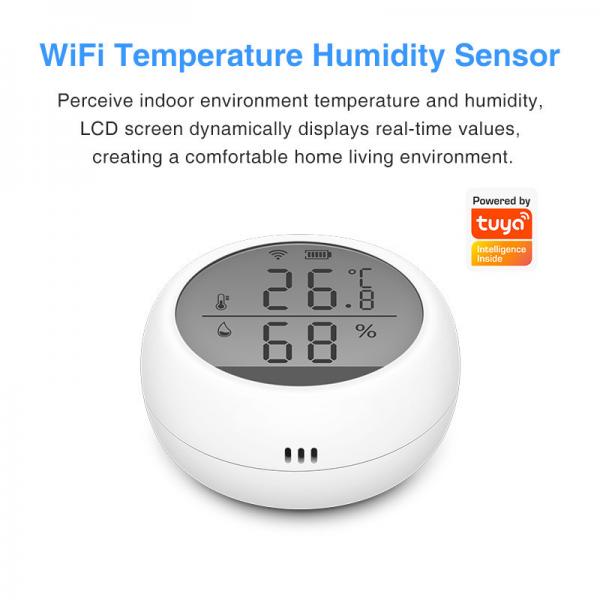 Quality Tuya WIFI Temperature Humidity Sensor Indoor Smart Remote Control With LCD Display for sale
