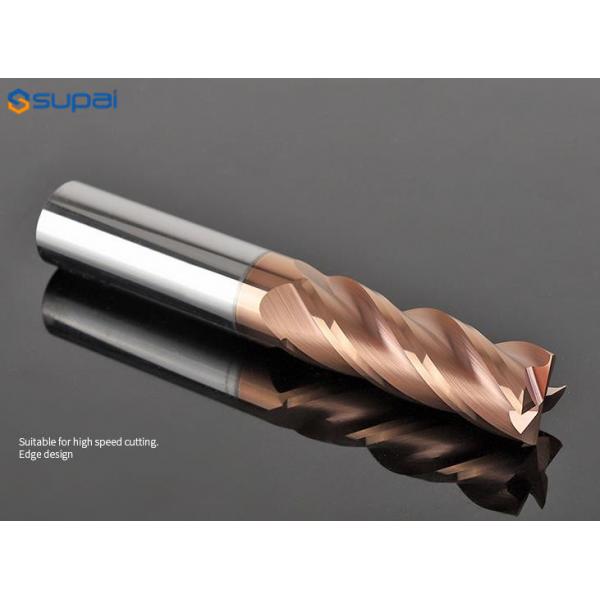Quality Durable 4 Flutes Tungsten Carbide End Mill HRC55 1-8mm AlTiN Coating for sale
