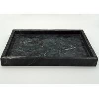 Quality Anti Mositure Real Marble Look Tray Black Color For Restaurant / Bar for sale