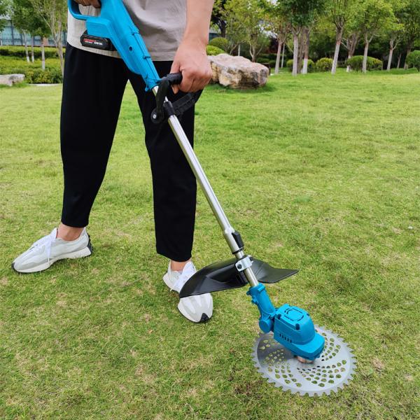 Quality 800w Cordless Electric Brush Cutter Lithium Battery Operated Grass Cutter for sale