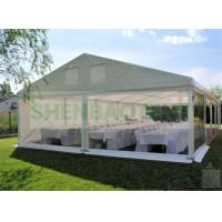 China White Outdoor Transparent Tent , Marquee Wedding Party Tent Stable Anti - Rust for sale