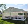 China White Outdoor Transparent Tent , Marquee Wedding Party Tent Stable Anti - Rust factory