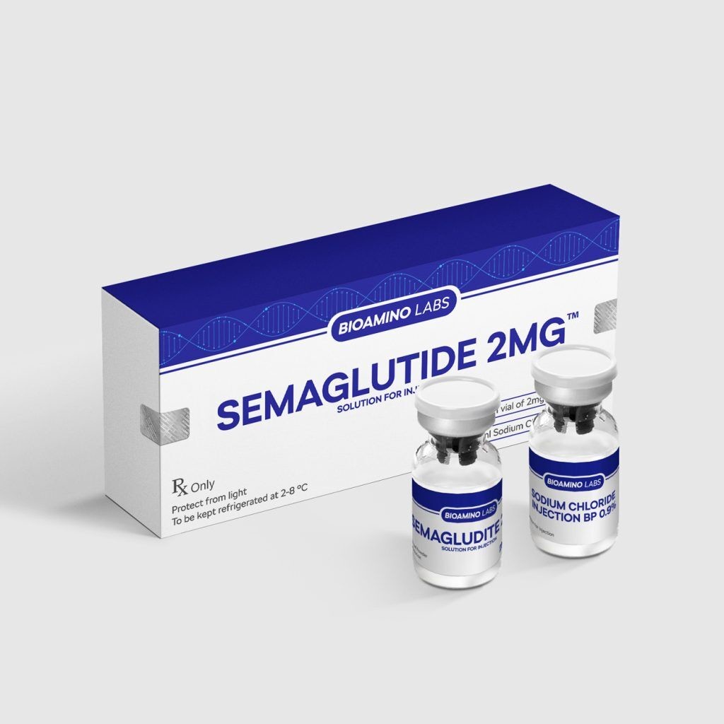 China Glossy Semaglutide Box With Two Vials Shape Inside Box Pharmaceutical Packaging factory