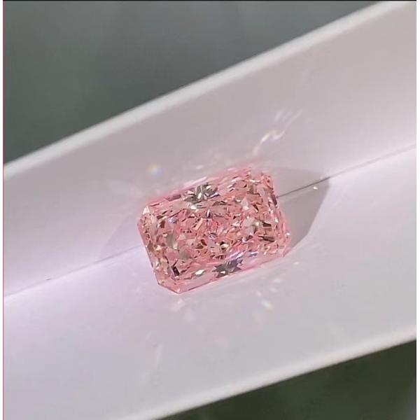 Quality Artificial Lab Grown Pink Diamonds Radiant Shape 1.5ct-2.3ct for sale