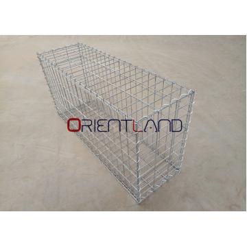 Quality Square Hole Gabion Mesh Cage / Metal Gabion Baskets As Riverbank Protection for sale