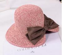China UV Protection Washable Beach Straw Hat One Removable Flower Pin Decoration For Summer factory