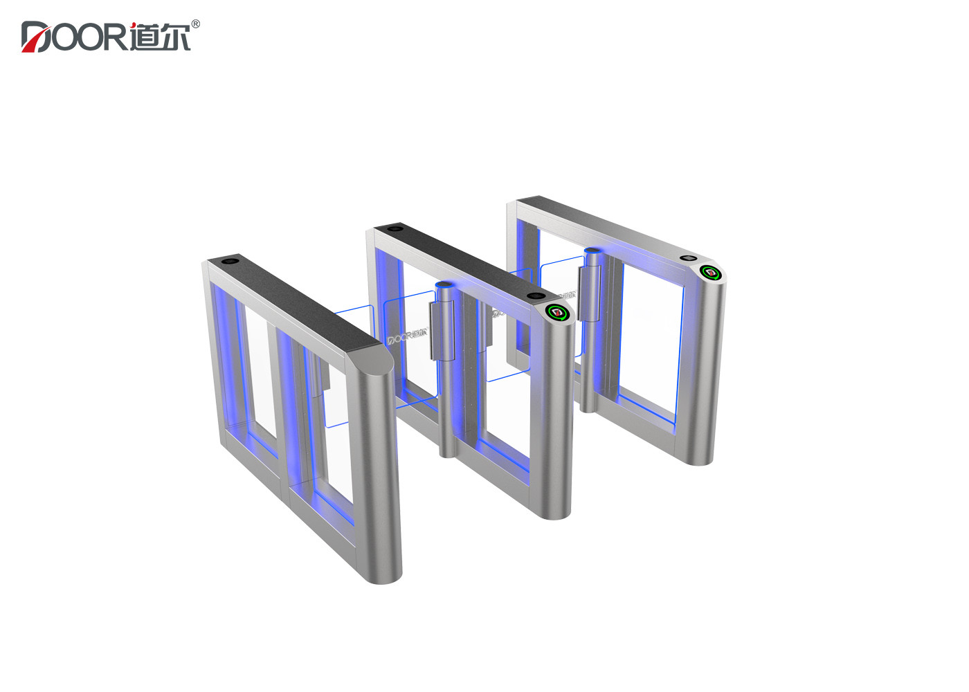 Quality Silver Speed Gate Turnstile Fastlane Turnstile With Card Reader And Qr Code for sale