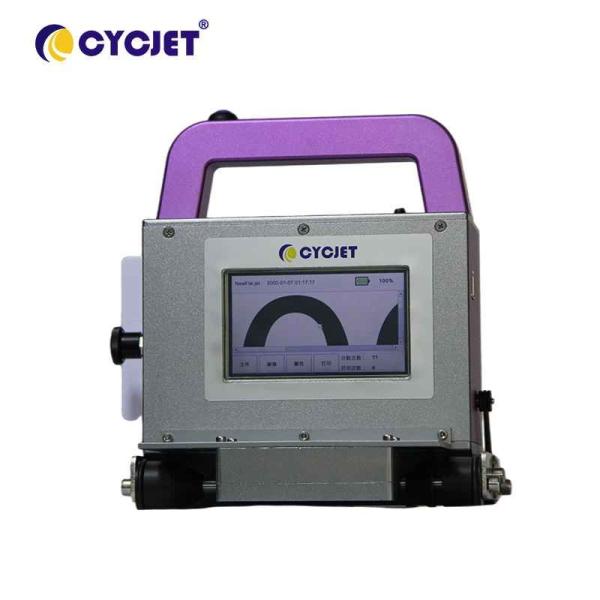 Quality CYCJET UV Handheld Inkjet Printer 2-71mm Resolution Height 200DPI for sale