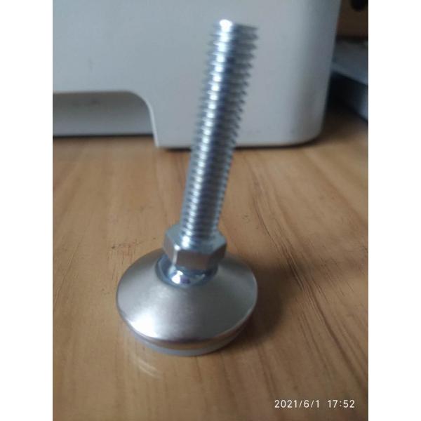 Quality M10X50mm Stainless Steel Sofa Legs Furniture Adjustable Leveling Swivel Feet for sale