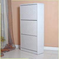 China Bedroom Hardware Fitting 63*24*123cm Mirrored Shoe Cupboard factory