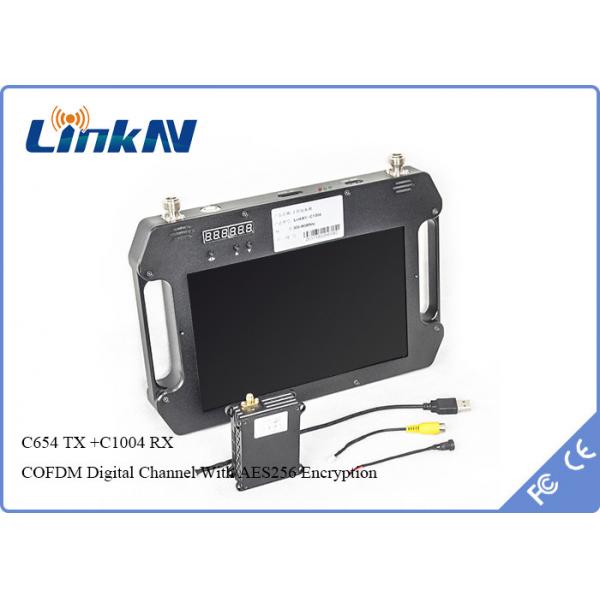 Quality UAV Video Link COFDM Transmitter & Receiver Kit FHD H.264 Compression Low Latency AES256 for sale