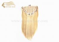 China 16&quot; Blonde Hair Wigs - 40 CM Straight Blonde Remy Human Hair Half Wig 90 Gram For Sale factory
