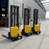 Quality 3.5m Electric Walkie Stacker Forklift Flexible Movement for warehouse for sale
