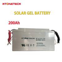 Quality Photovoltaic Solar Pv Battery Storage Gel Deep Cycle Battery 12V 200ah for sale