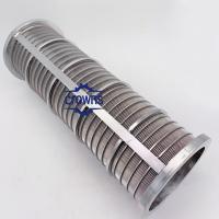 China 2mm 0.5mm 150 Micron Slot sizes customized Stainless steel wedge wire filter Sand control screen Johnson Tube factory