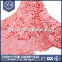 China 2016 51-52&quot; embroidery High quality high end lace fabric wholesale for makiing clothing factory