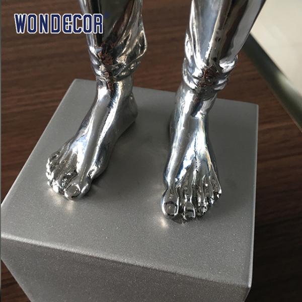 Quality Standing Person Stainless Steel Garden Sculptures Weather Resistance for sale