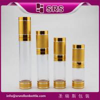 China A022 high quality lotion bottle ,gold aluminum airless bottle factory