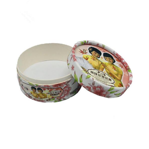 Quality Custom Design Skin Care Round Rigid Paper Gift Box Packaging Handmake Container for sale