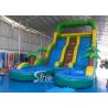 China 25' high tropical plam trees commercial kids inflatable water slide with double pool from China inflatable manufacturer factory