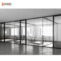 China Frameless Clear Glass Partition Wall Vertical Full View Interior Office Partition factory