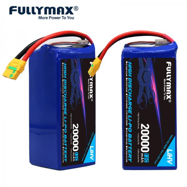 Quality 12cell 20000mAh Lipo Battery Energy Density High Lithium Polymer Battery For Drone 47.04V 12C for sale
