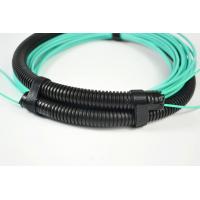 Quality Pulling Eyes / Socket MPO MTP Patch Cord OM3/OM4 Trunk Fiber Cable Customized for sale