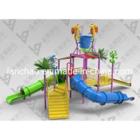 Quality Play Equipment Splash Water Playground Fiberglass Spray With Kids Slide for sale