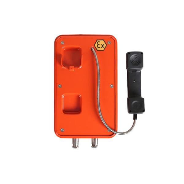 Quality Orange Color Explosion Proof Telephone , Flameproof Outdoor Analog Phone For Marine for sale
