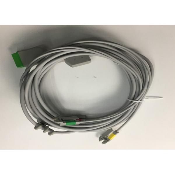 Quality Multi Link ECG Replacement Parts Cable 3 Lead With Integrated Grabber Lead Wire 3.6M for sale